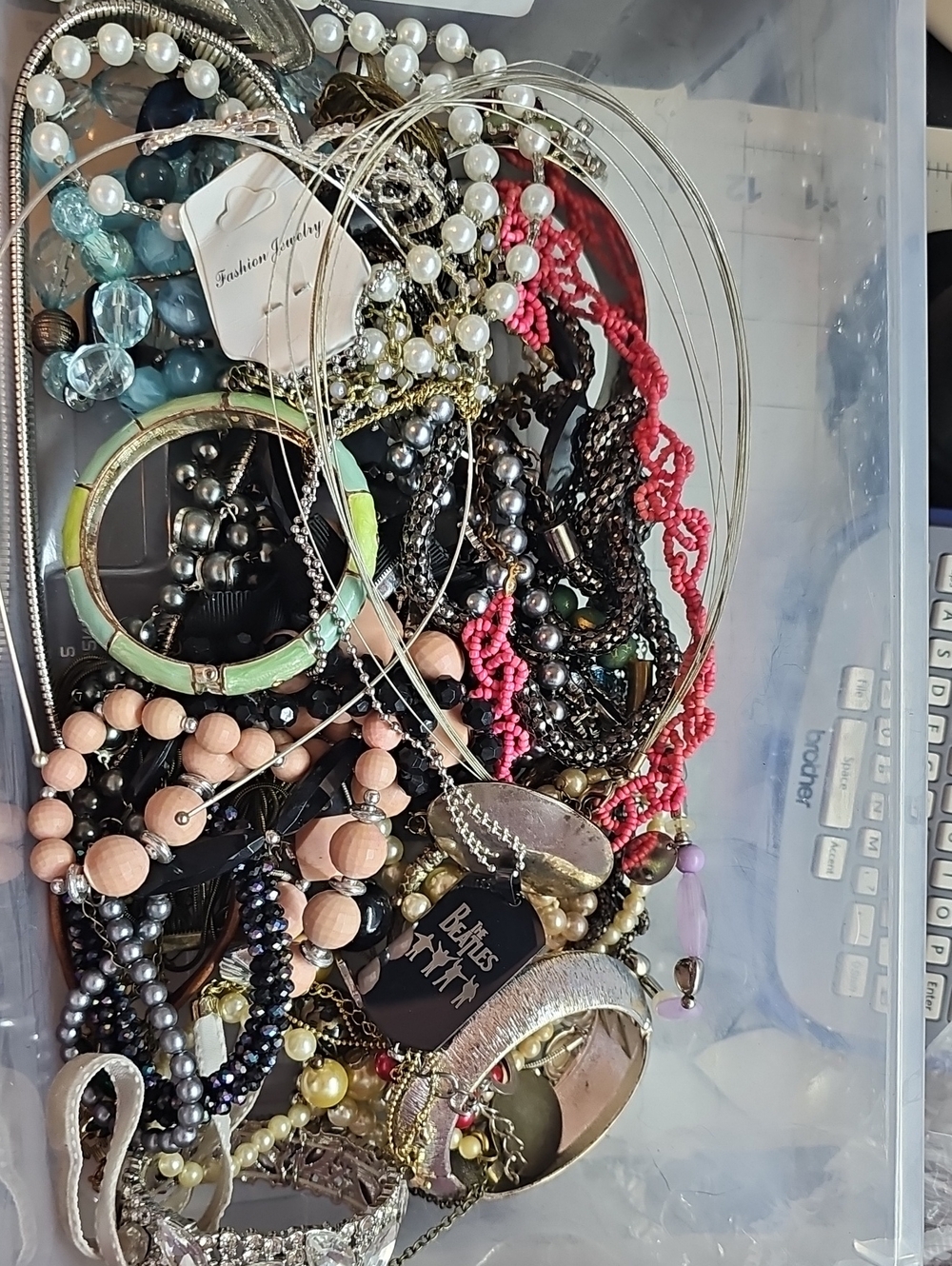 2lb Wearable Costume Jewelry For Crafting Or Resell- #17